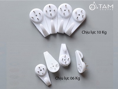 Bộ 5 đinh đóng tường không cần khoan tường có móc treo đồ số 07